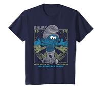 Motif de Bande dessinée The Schtroumpfs Movie Made in Comics T-Shirt, Enfant, Bleu Marine, 2 Ans