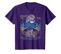Motif de Bande dessinée The Schtroumpfs Movie Made in Comics T-Shirt, Enfant, Violet, 2 Ans
