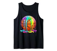 Motif de Basket-Ball Arc-en-Ciel éclatant Débardeur