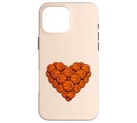Motif de Basket-Ball en Forme de cœur Coque pour iPhone 16 Pro Max