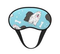 Motif de berger anglais ancien,Masques de sommeil occultants, cache-yeux couvrants, masques de sommeil anti-lumière