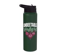 Motif de betteraves joyeuses et imbattables Stainless Steel Insulated Water Bottle
