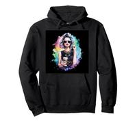 Motif de café coloré pour les amis du café Sweat à Capuche