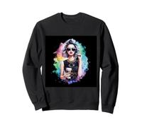 Motif de café coloré pour les amis du café Sweatshirt