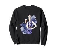 Motif de café coloré pour les amis du café Sweatshirt
