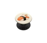 Motif de Chat Kawaii Sushi, Mignon Dessin animé et Gourmand PopSockets PopGrip Adhésif