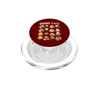 Motif de Chat Kawaii Sushi, Mignon Dessin animé et Gourmand PopSockets PopGrip pour MagSafe