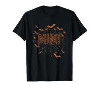 Motif de Chauves-Souris Volantes en Toile d'araignée Mimi effrayante pour la Famille T-Shirt