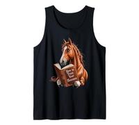 Motif de cheval drôle avec livre comment entraîner votre Débardeur