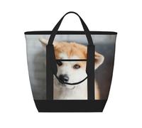 Motif de chien Akita japonais,Sacs à lunch isothermes de grande capacité pour femmes et hommes