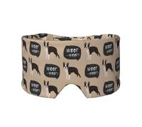 Motif de chien anglais,Masque pour les yeux bloquant la lumière Cache-yeux et cache-oreilles pour le sommeil