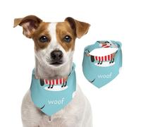Motif de Chien Teckel Mignon,Bandanas pour Chien, écharpe en Coton, Bavoirs réglables pour Animaux de Compagnie,S