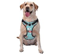 Motif de Chien Teckel Mignon,Harnais pour Animaux de Compagnie, Harnais réfléchissant réglable pour Chien,M