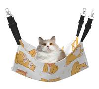 Motif de Chiens Shiba Inu Mignons,Hamac Suspendu pour Chat, lit Suspendu Doux Double Face pour Petits Chiens,L