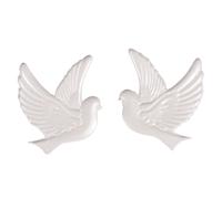 Rayher Motif de cire: Colombe, déco de bougies de baptême, blanc nacré, 31555680