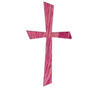 Motif De Cire Croix, Rose Oeillet, 10,5x5,5cm, 1 Pce