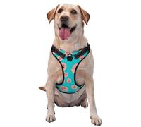 Motif de Cochon,Harnais pour Animaux de Compagnie, Harnais réfléchissant réglable pour Chien,S