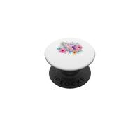 Motif de Coquillage Tropical et Fleurs d'hibiscus PopSockets PopGrip Adhésif