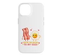Motif de Couple Mignon « Vous êtes Le Bacon pour Mes œufs » Coque pour iPhone 14