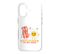 Motif de Couple Mignon « Vous êtes Le Bacon pour Mes œufs » Coque pour iPhone 17