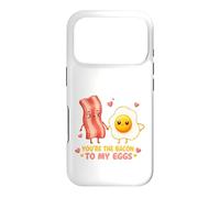 Motif de Couple Mignon « Vous êtes Le Bacon pour Mes œufs » Coque pour iPhone 17 Pro