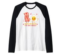 Motif de Couple Mignon « Vous êtes Le Bacon pour Mes œufs » Manche Raglan