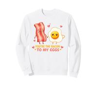 Motif de Couple Mignon « Vous êtes Le Bacon pour Mes œufs » Sweatshirt