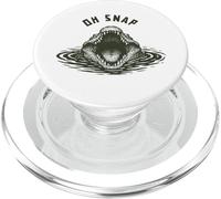 Motif de Crocodile Amusant en Forme d'alligator Oh Snap PopSockets PopGrip pour MagSafe
