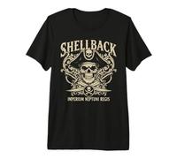 Motif de Croisement de l'équateur Shellback Imperium Neptuni Regis T-Shirt Haut de Gamme