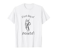 Motif de Danseuse de Ballet Premier Jour de Pointe T-Shirt