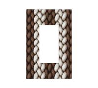 Motif de fil tricoté blanc pour interrupteur, plaque murale à bascule, décoration de prise de courant pour la maison, la cuisine, la salle de bain