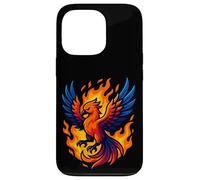 Motif de Flamme Mythique avec Motif Graphique Phoenix Rebirth Fire Bird Coque pour iPhone 13 Pro