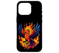 Motif de Flamme Mythique avec Motif Graphique Phoenix Rebirth Fire Bird Coque pour iPhone 16 Pro