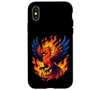 Motif de Flamme Mythique avec Motif Graphique Phoenix Rebirth Fire Bird Coque pour iPhone X/XS