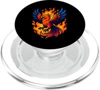 Motif de Flamme Mythique avec Motif Graphique Phoenix Rebirth Fire Bird PopSockets PopGrip pour MagSafe
