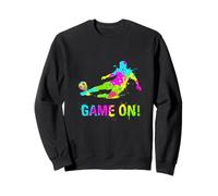 Motif de Football Coloré pour Défenseurs Joueurs Défensifs Sweatshirt