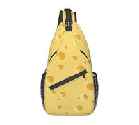Motif de Fromage Jaune Sac bandoulière, Sac à bandoulière décontracté pour Homme et Femme