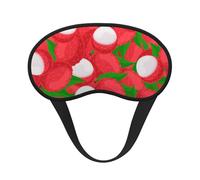 Motif de fruit de litchi,Masques de sommeil occultants, cache-yeux couvrants, masques de sommeil anti-lumière