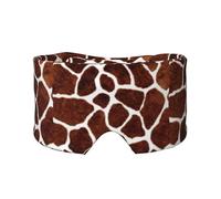 Motif de girafe africaine,Masque pour les yeux bloquant la lumière Cache-yeux et cache-oreilles pour le sommeil