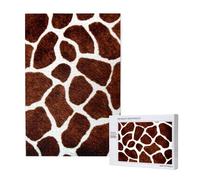 Motif de Girafe Africaine,Puzzle Familial en Bois de 1 000 pièces pour Adultes et Adolescents