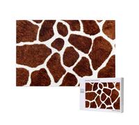 Motif de Girafe Africaine,Puzzle Familial en Bois de 1 000 pièces pour Adultes et Adolescents, décoration d'intérieur
