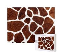 Motif de Girafe Africaine,Puzzle Familial en Bois de 500 pièces pour Adultes et Adolescents, décoration d'intérieur