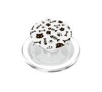 Motif de griffonnage Amusant en Forme d'arête de Poisson PopSockets PopGrip pour MagSafe
