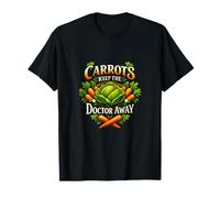 Motif de Jeu de Mots « Carrots Keep The Doctor Away Country Farm » T-Shirt