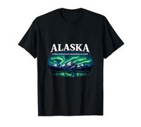 Motif de la fierté de l'Alaska Northern Lights Mountain State T-Shirt