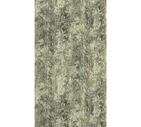 Motif De La Jungle Papier Peint Dans Un Style Rétro - Vert, Gris