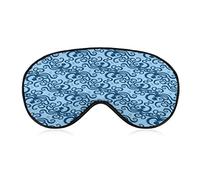 Motif de la mer avec masque pour les yeux de sommeil de poulpe Couvre-yeux doux bloquant les lumières avec les yeux bandés avec sangle réglable pour la sieste de voyage