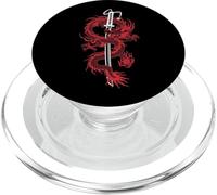Motif de Lame Graphique Mythique du Dragon esthétique PopSockets PopGrip pour MagSafe