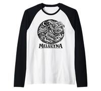 Motif de légende de la Lune et de l'esprit du Vent Slave de Meluzyna Manche Raglan