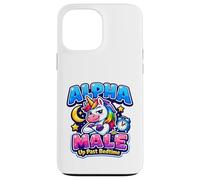 Motif de Licorne Amusant pour Homme Alpha Coque pour iPhone 13 Pro Max